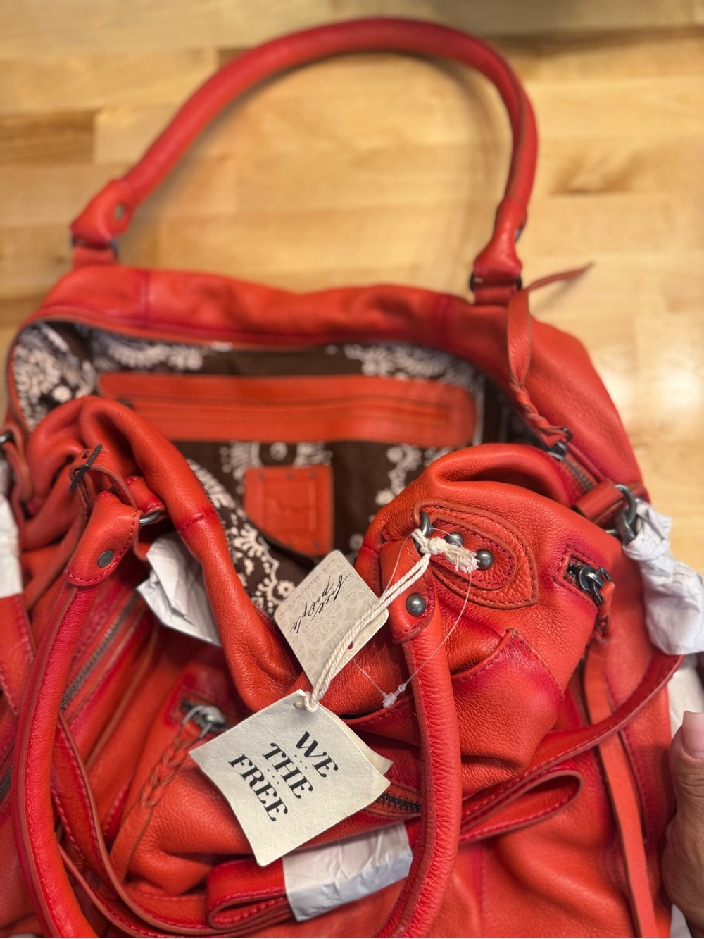 ♥️🤘Free people large red rock Emerson tote ♥️🤘 - Picture 6 of 6